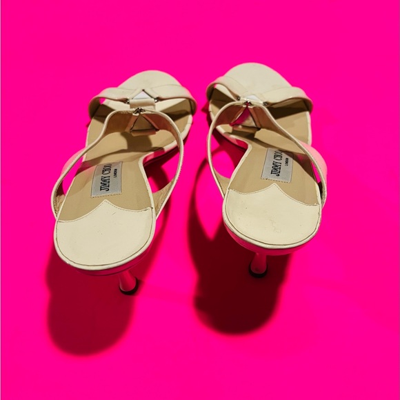 Jimmy Choo London Women’s Beautiful Slip On Stiletto White Heels Size 42 - Picture 3 of 7